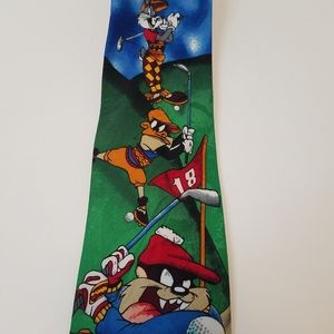 Looney Tunes Men's Necktie Golfing